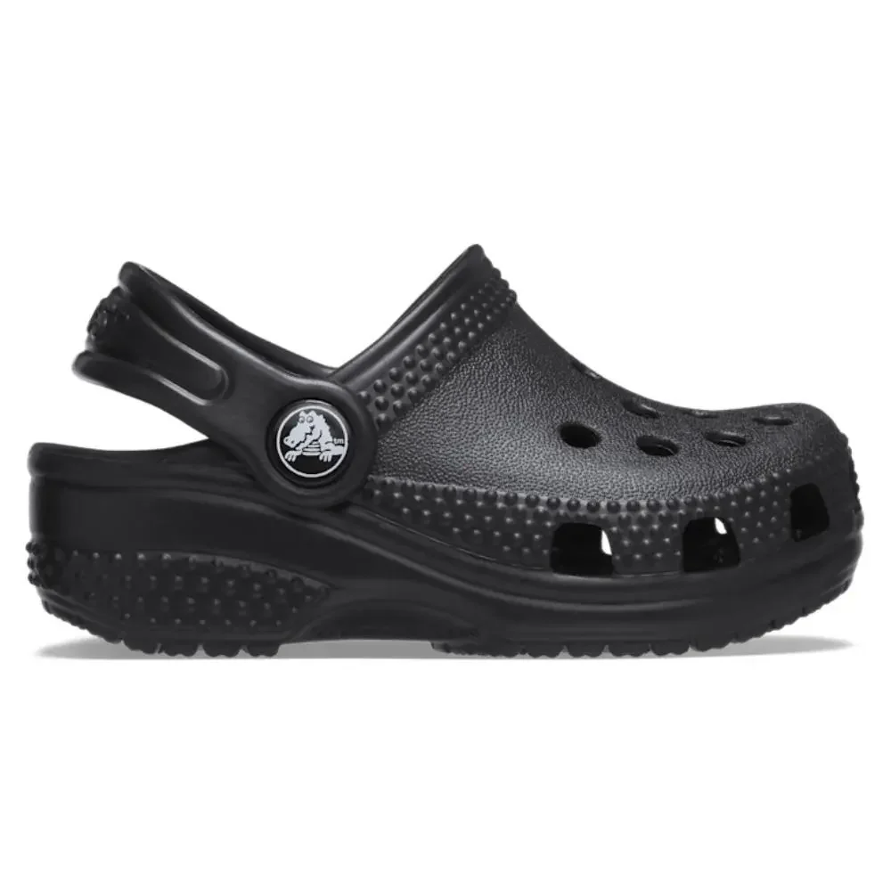 Crocs Littles Classic 11441-001 Clogs Baby C2/C3 Black Croslite Sandals GBO3147